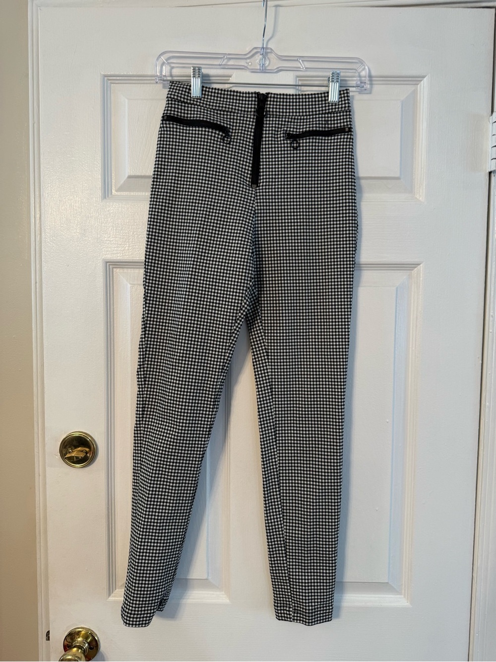 Urban Outfitters Black & White Houndstooth Slim Pants